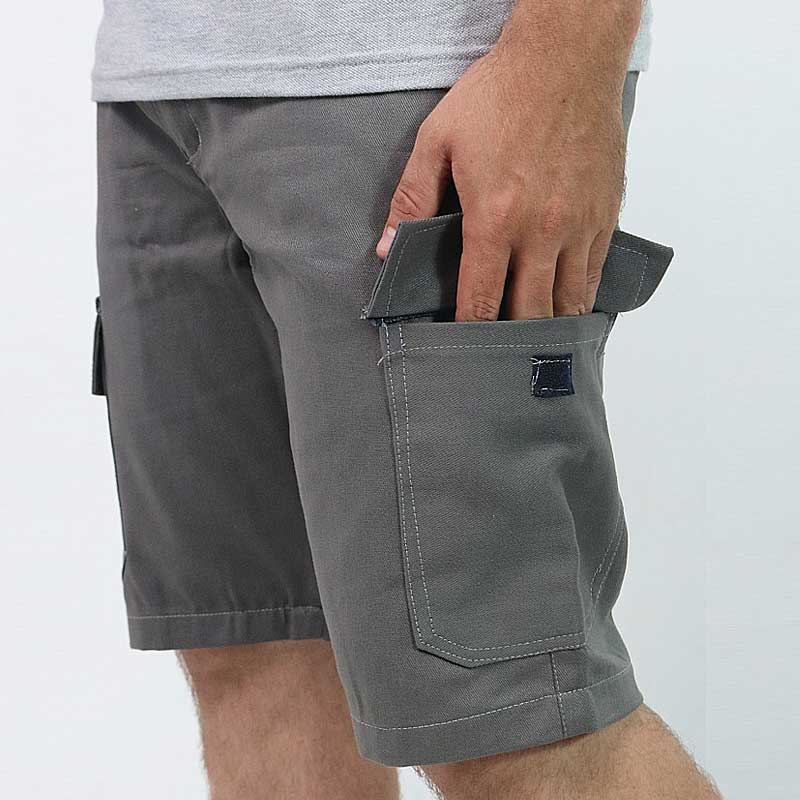 Bermuda Cargo con 6 Bolsillos - Lotus Textil Uniformes Empresariales Paraguay