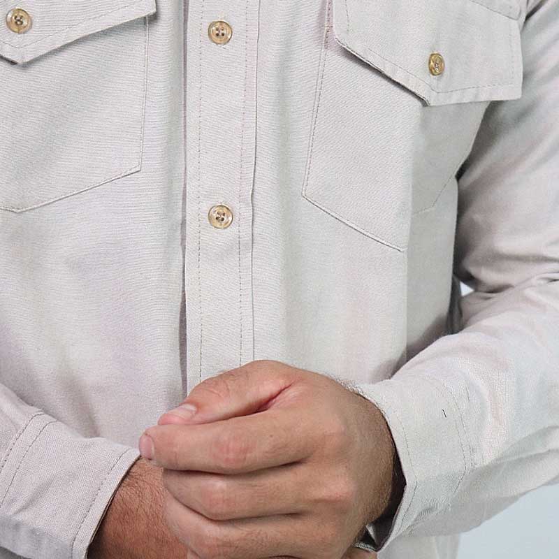 Camisa Tipo Campo Ligera y Cómoda para Trabajo - Lotus Textil Uniformes Empresariales Paraguay